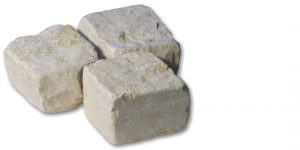 Pavés pierre Royal Cream vieilli